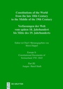 Cover: Constitutional Documents of Switzerland from the late 18th Century... / Aargau - Basel-Stadt - De Gruyter
