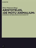 Cover: Aristoteles, "De motu animalium" - De Gruyter