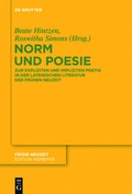 Cover: Norm und Poesie - De Gruyter