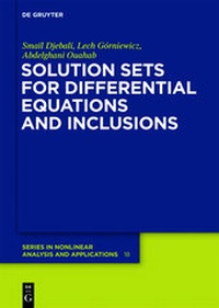 Abbildung von: Solution Sets for Differential Equations and Inclusions - De Gruyter