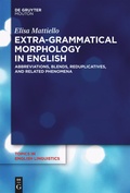 Cover: Extra-grammatical Morphology in English - De Gruyter Mouton