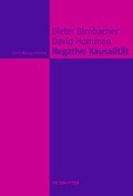 Cover: Negative Kausalit&auml;t - De Gruyter