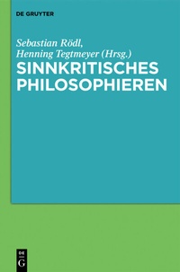 Abbildung von: Sinnkritisches Philosophieren - De Gruyter