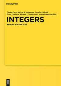 Abbildung von: Integers - De Gruyter