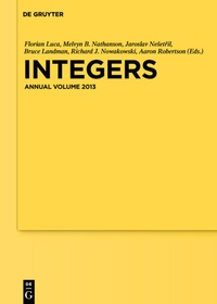 Abbildung von: Integers - De Gruyter