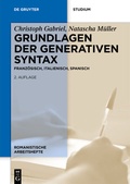 Cover: Grundlagen der generativen Syntax - De Gruyter