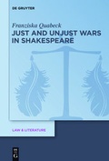 Cover: Just and Unjust Wars in Shakespeare - De Gruyter