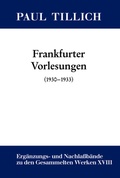 Cover: Frankfurter Vorlesungen - De Gruyter