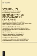 Cover: Repr&auml;sentative Demokratie in der Krise? - De Gruyter
