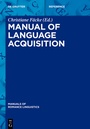 Cover: Manual of Language Acquisition - De Gruyter