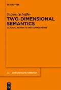 Cover: Two-dimensional Semantics - De Gruyter