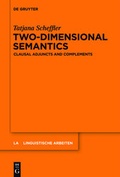 Cover: Two-dimensional Semantics - De Gruyter Mouton