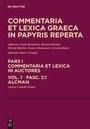 Cover: Commentaria et lexica Graeca in papyris reperta (CLGP). Commentaria... / Alcman - De Gruyter