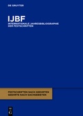 Cover: IJBF / 2013 - De Gruyter