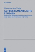 Cover: Alttestamentliche Studien - De Gruyter