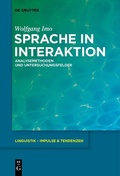 Cover: Sprache in Interaktion - De Gruyter