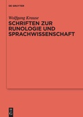 Cover: Schriften zur Runologie und Sprachwissenschaft - De Gruyter