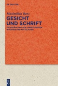 Cover: Gesicht und Schrift - De Gruyter