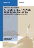 Cover: Arbeitstechniken f&uuml;r Romanisten - De Gruyter