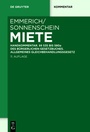 Cover: Miete - De Gruyter