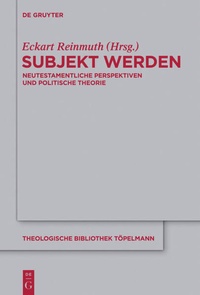 Enlarge image Cover: Subjekt werden - De Gruyter