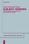 Cover: Subjekt werden - De Gruyter