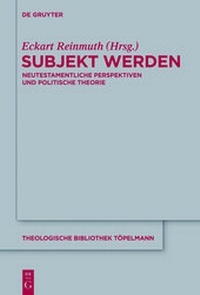 Enlarge image Cover: Subjekt werden - De Gruyter