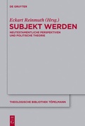 Cover: Subjekt werden - De Gruyter