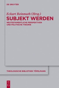 Enlarge image Cover: Subjekt werden - De Gruyter