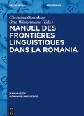 Cover: Manuel des fronti&egrave;res linguistiques dans la Romania - De Gruyter