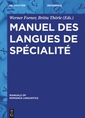 Cover: Manuel des langues de sp&eacute;cialit&eacute; - De Gruyter