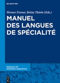 Cover: Manuel des langues de sp&eacute;cialit&eacute; - De Gruyter