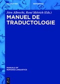 Cover: Manuel de traductologie - De Gruyter