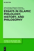 Cover: Essays in Islamic Philology, History, and Philosophy - De Gruyter