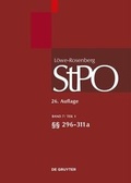 Cover: L&ouml;we/Rosenberg. Die Strafproze&szlig;ordnung und das Gerichtsverfassungsgesetz / &sect;&sect; 296-311a - De Gruyter
