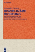Cover: Disziplin&auml;re Dichtung - De Gruyter