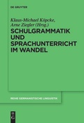 Cover: Schulgrammatik und Sprachunterricht im Wandel - De Gruyter