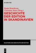 Cover: Geschichte der Edition in Skandinavien - De Gruyter