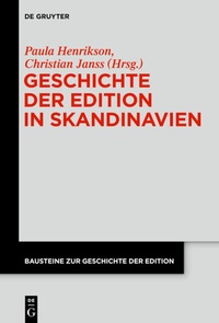 Abbildung von: Geschichte der Edition in Skandinavien - De Gruyter