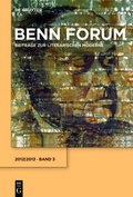 Cover: Benn Forum / 2012/2013 - De Gruyter