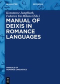 Cover: Manual of Deixis in Romance Languages - De Gruyter