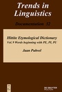 Cover: Jaan Puhvel: Hittite Etymological Dictionary / Words beginning with PE, PI, PU - De Gruyter Mouton
