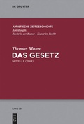 Cover: Das Gesetz - De Gruyter