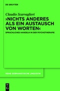 Cover: >Nichts anderes als ein Austausch von Worten< - De Gruyter Mouton