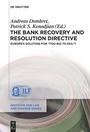 Cover: The Bank Recovery and Resolution Directive - De Gruyter