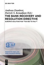 Cover: The Bank Recovery and Resolution Directive - De Gruyter