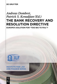 Abbildung von: The Bank Recovery and Resolution Directive - De Gruyter