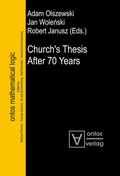 Cover: Church's Thesis After 70 Years - De Gruyter