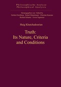 Cover: Truth: Its Nature, Criteria and Conditions - De Gruyter