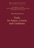 Cover: Truth: Its Nature, Criteria and Conditions - De Gruyter